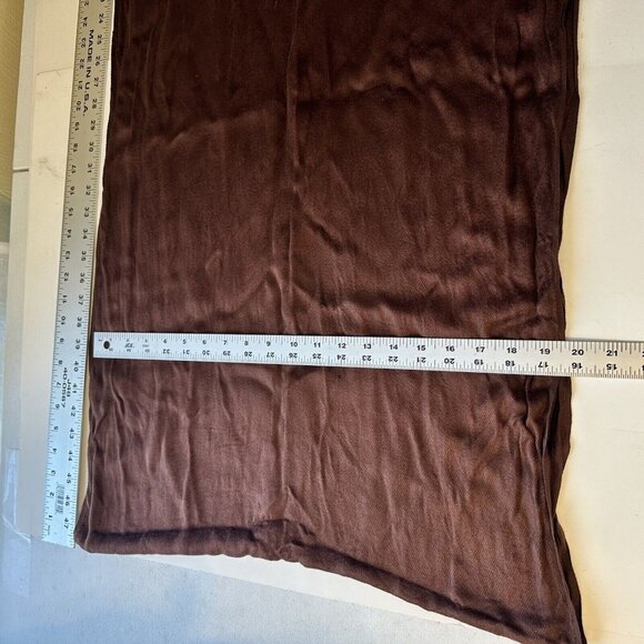 Womens Brown Rayon Scarf Coverup 20 x 70 Fall Colors Scarves Wrap - Picture 6 of 7